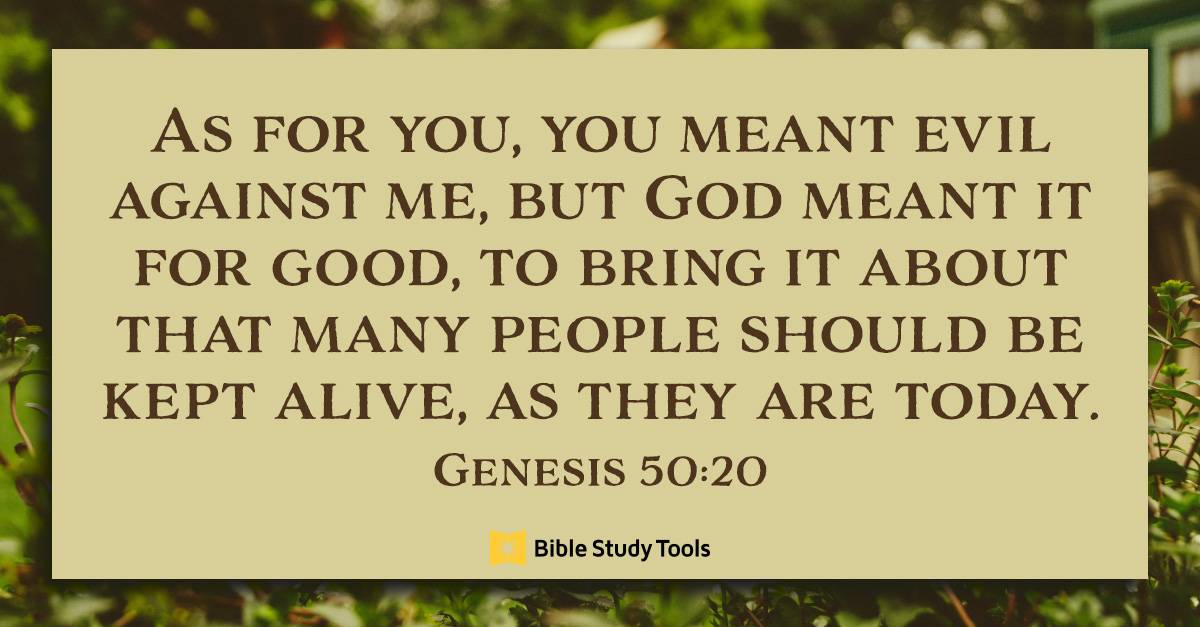Genesis 50:20, inspirational image