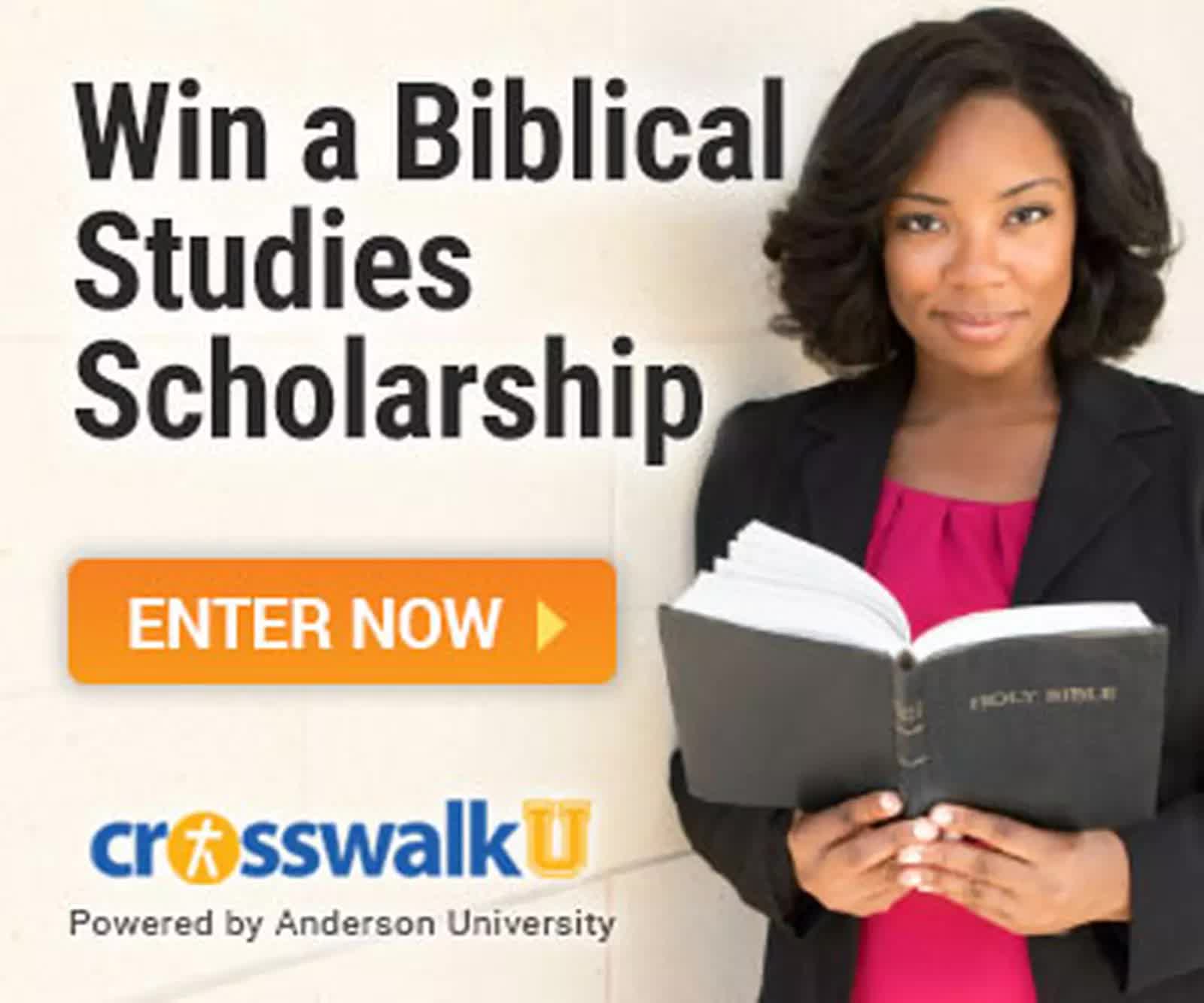 win a scholarship in biblical studies from Crosswalk University