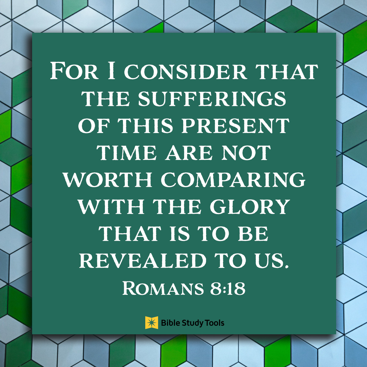 Romans 8:18, inspirational image