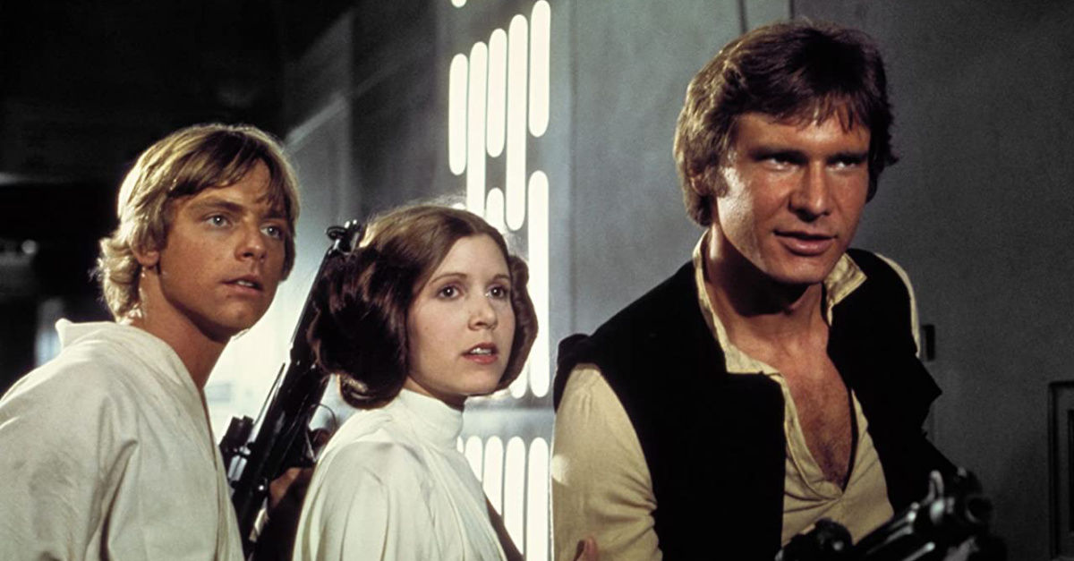 Luke, Leah and Han Solo in StarWars