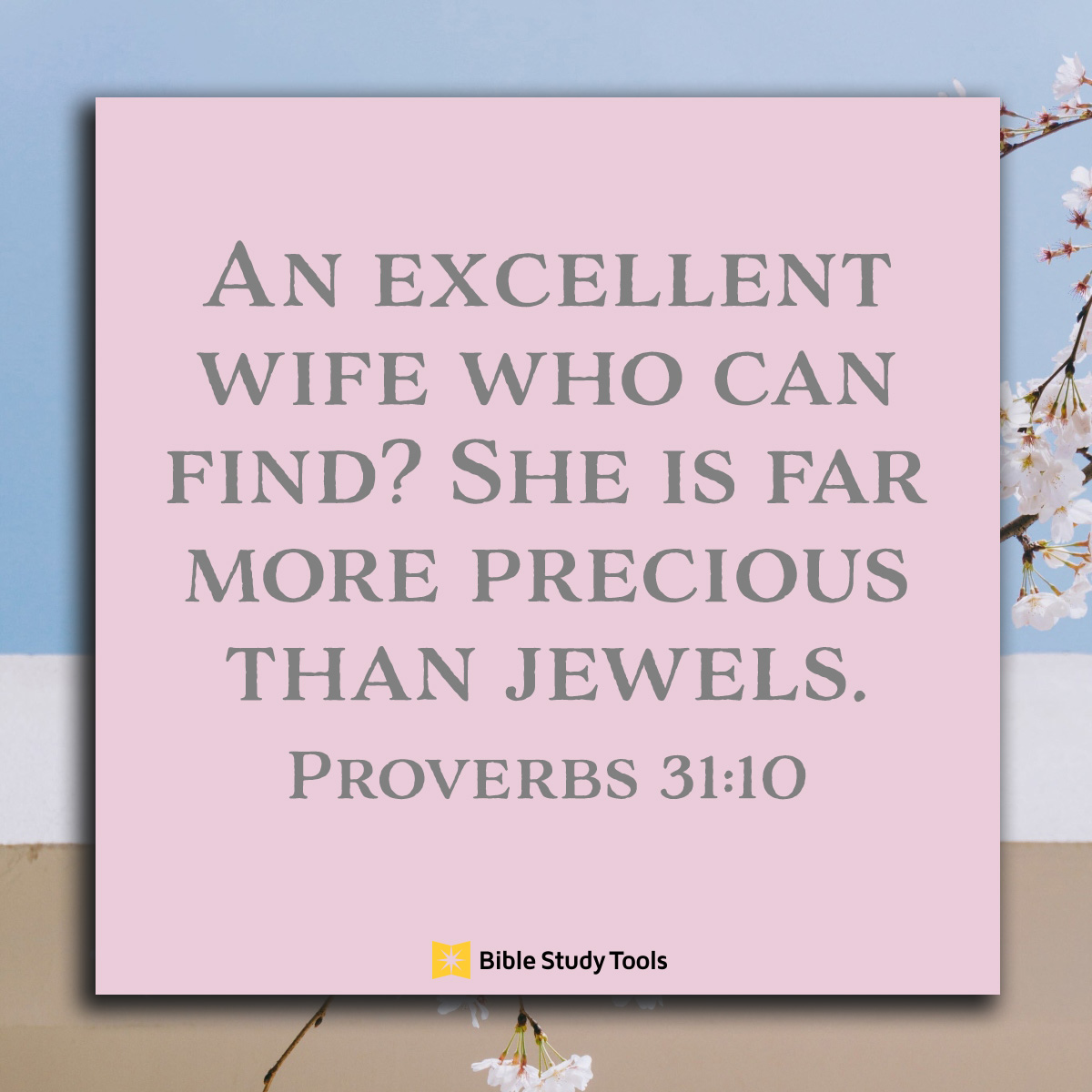 Proverbs 31:10, inspirational image