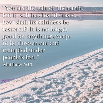 Matthew 5:13, inspirational image