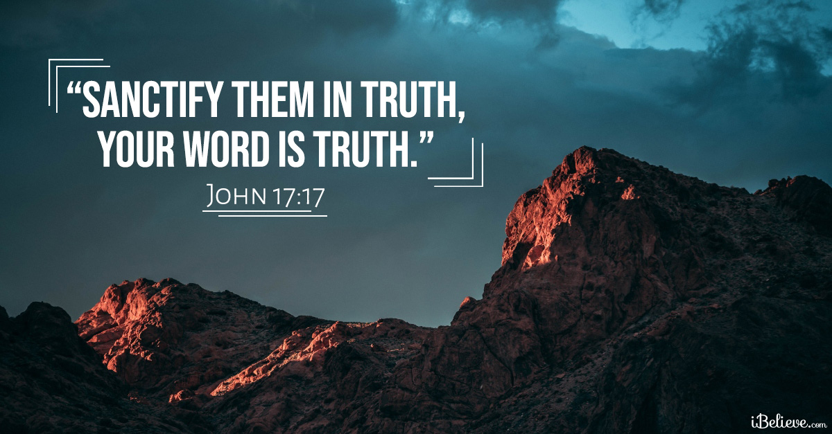 John 17:17, inspirational image