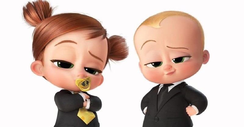 Two animated babies in suits from Boss Baby