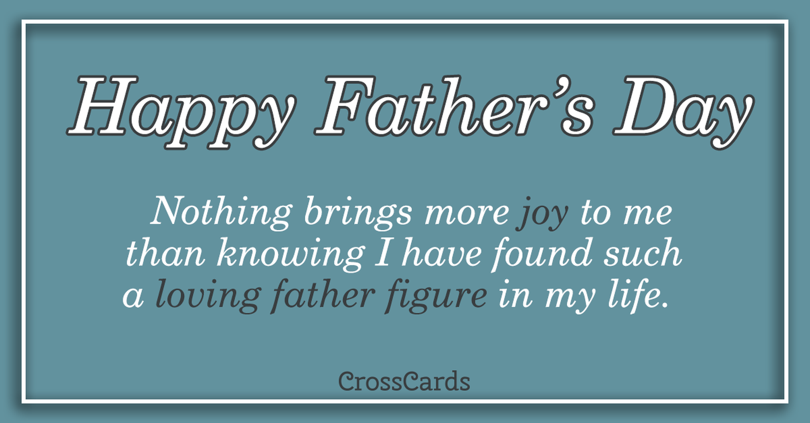 Happy Father's Day to a Father Figure ecard, online card