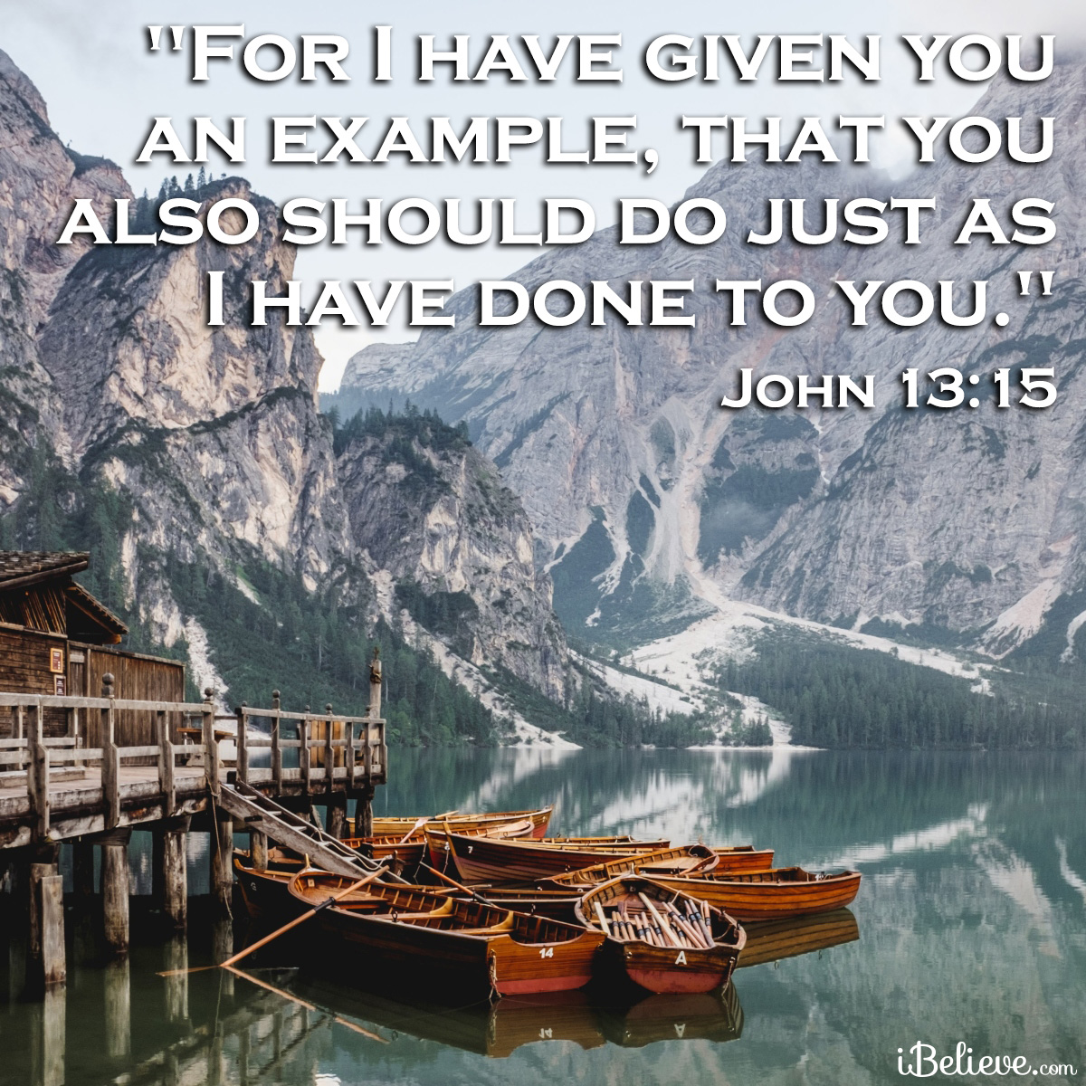 John 13:15; inspirational image