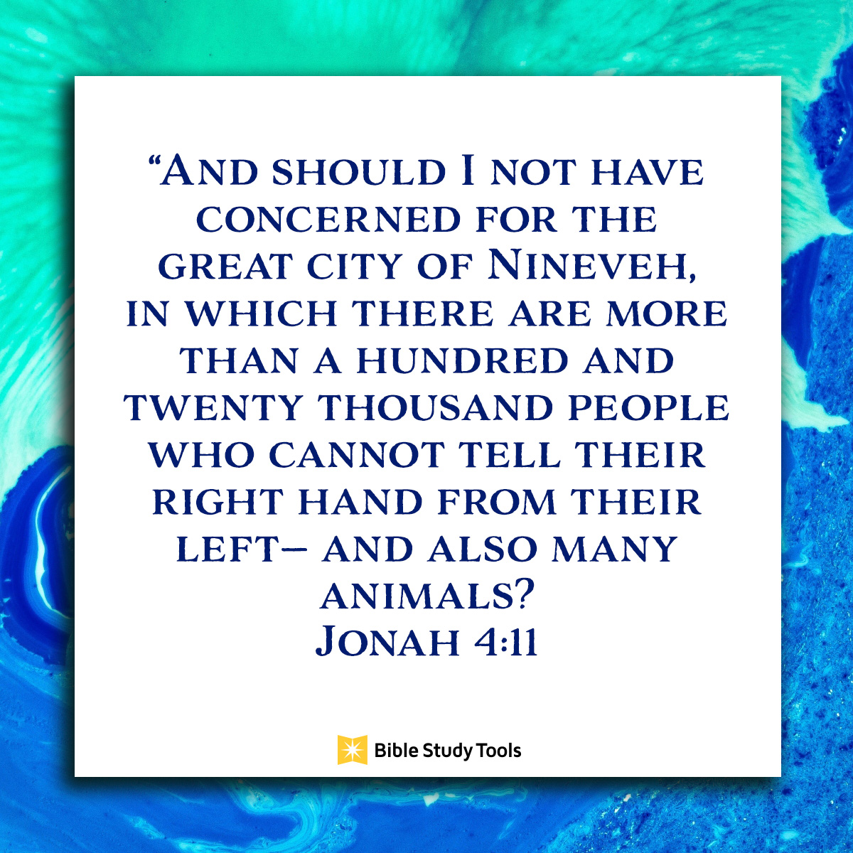 Jonah 4:11, inspirational image