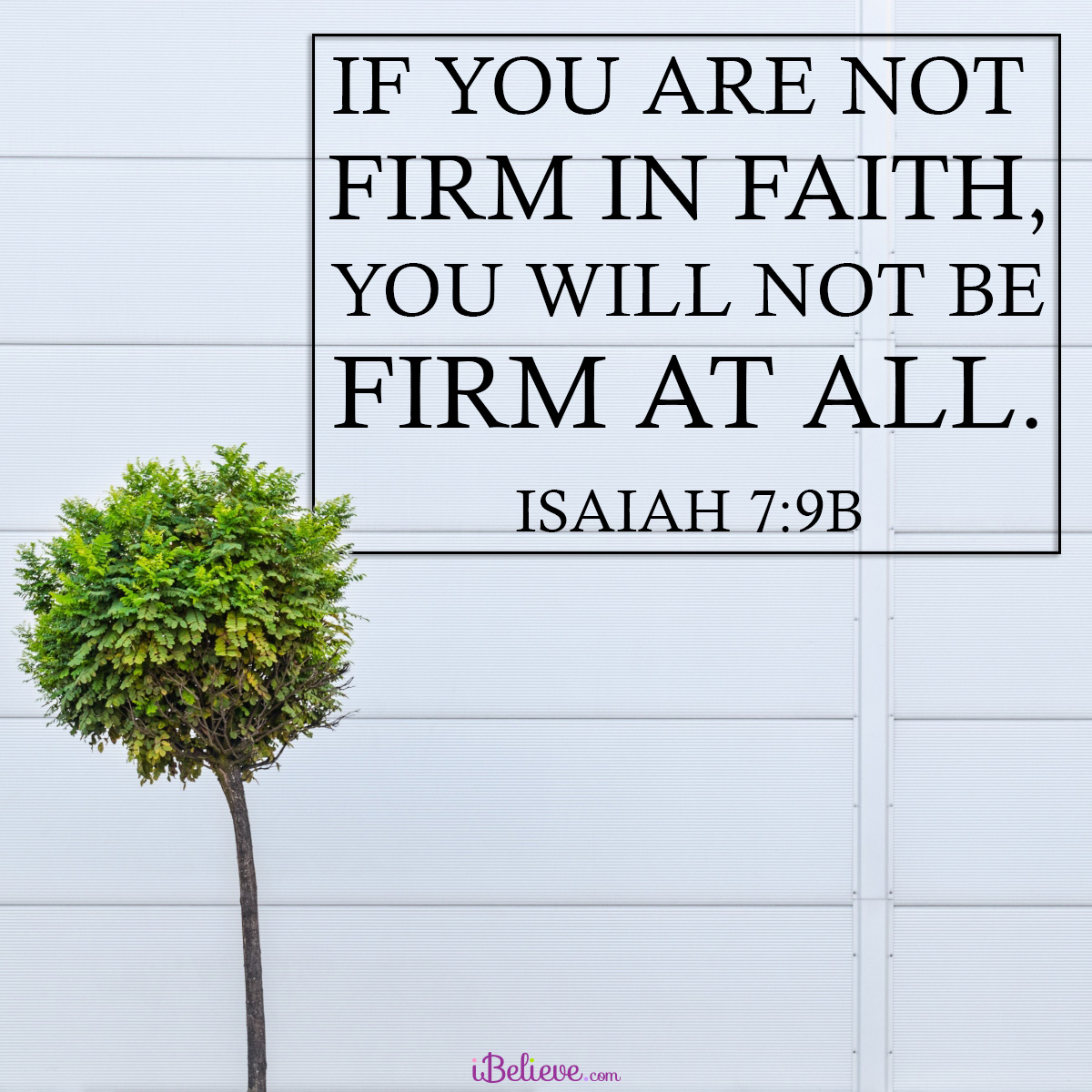 Isaiah 7:9b, inspirational image