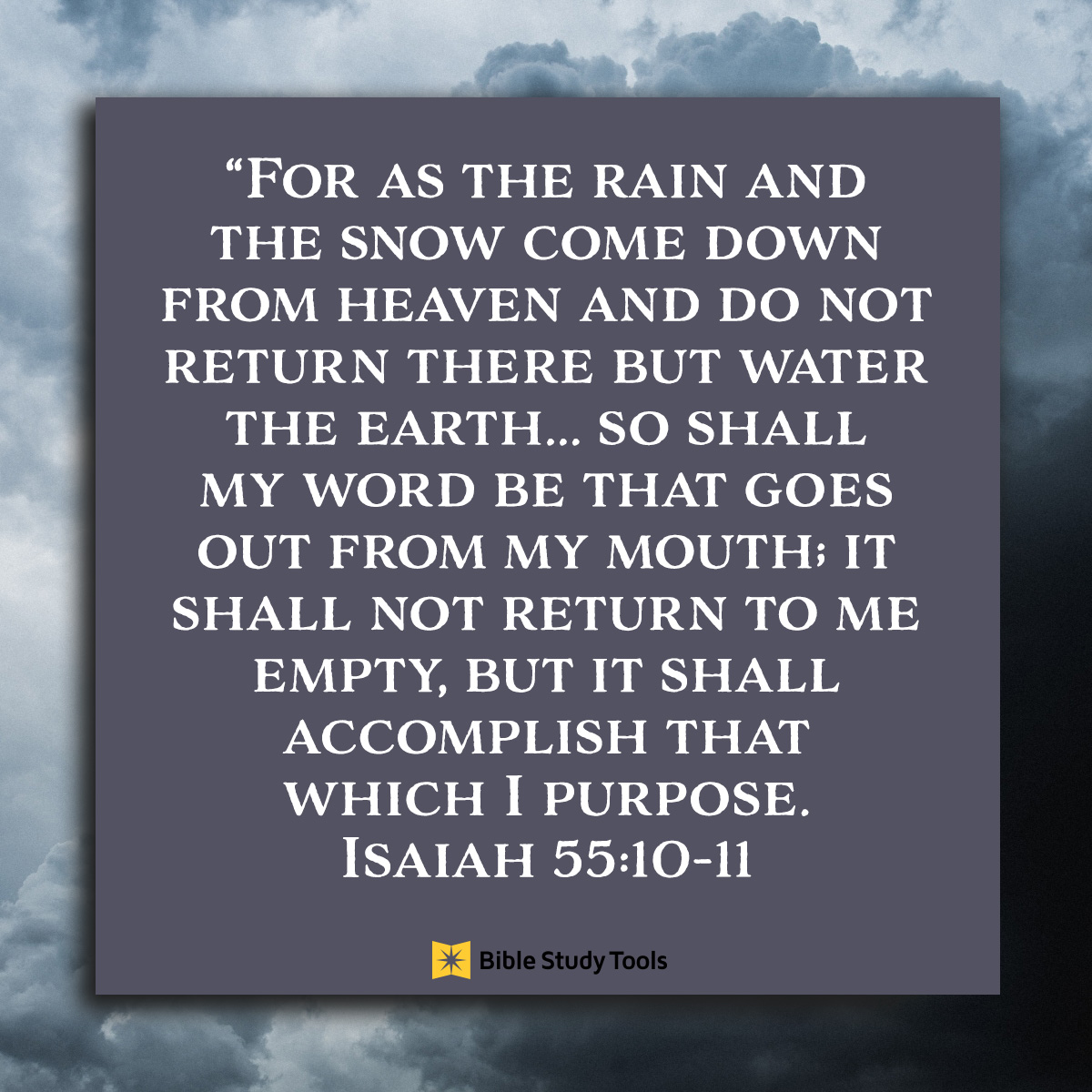 Isaiah 55:10-11, inspirational image