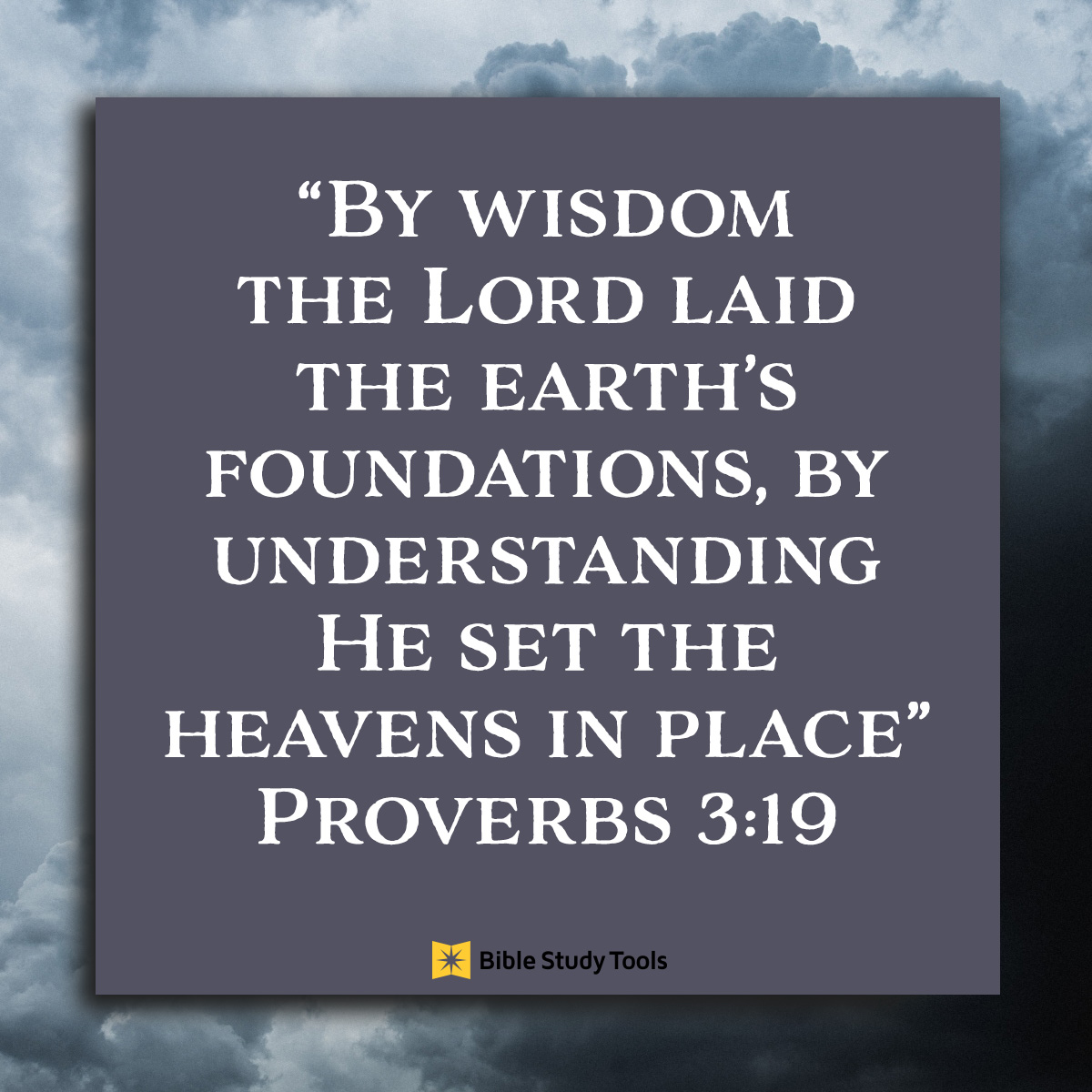 Proverbs-3-19, inspirational image