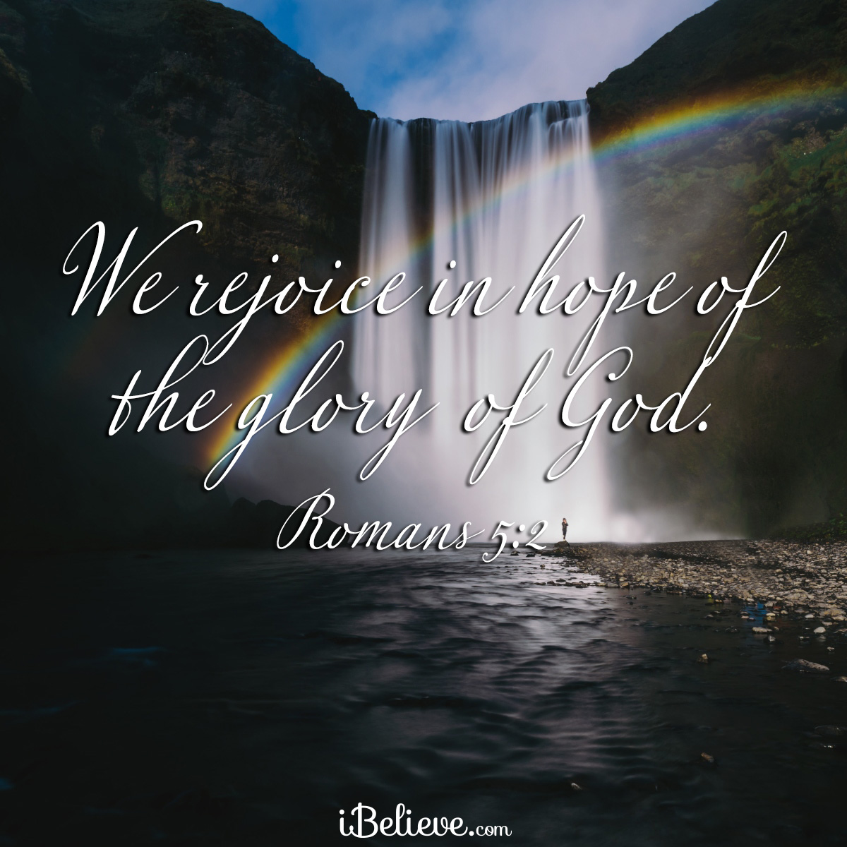 Romans 5:2, inspirational image