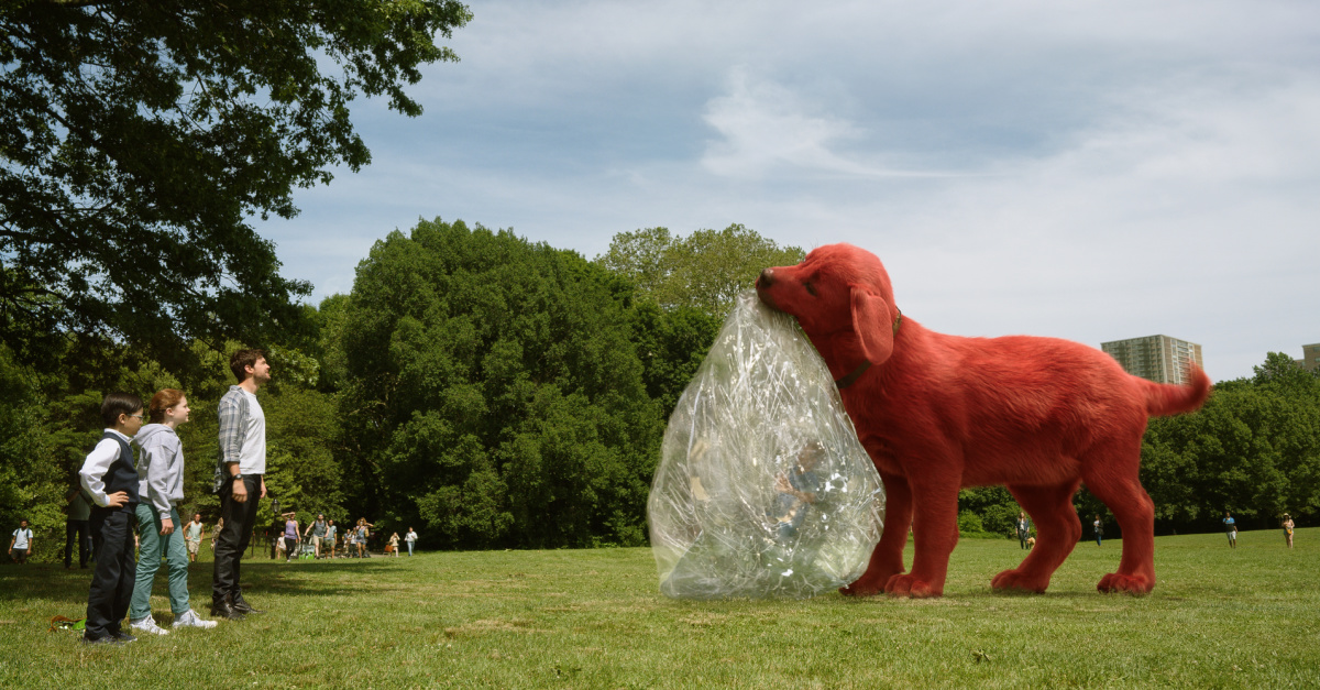 Clifford with a giant popped ball