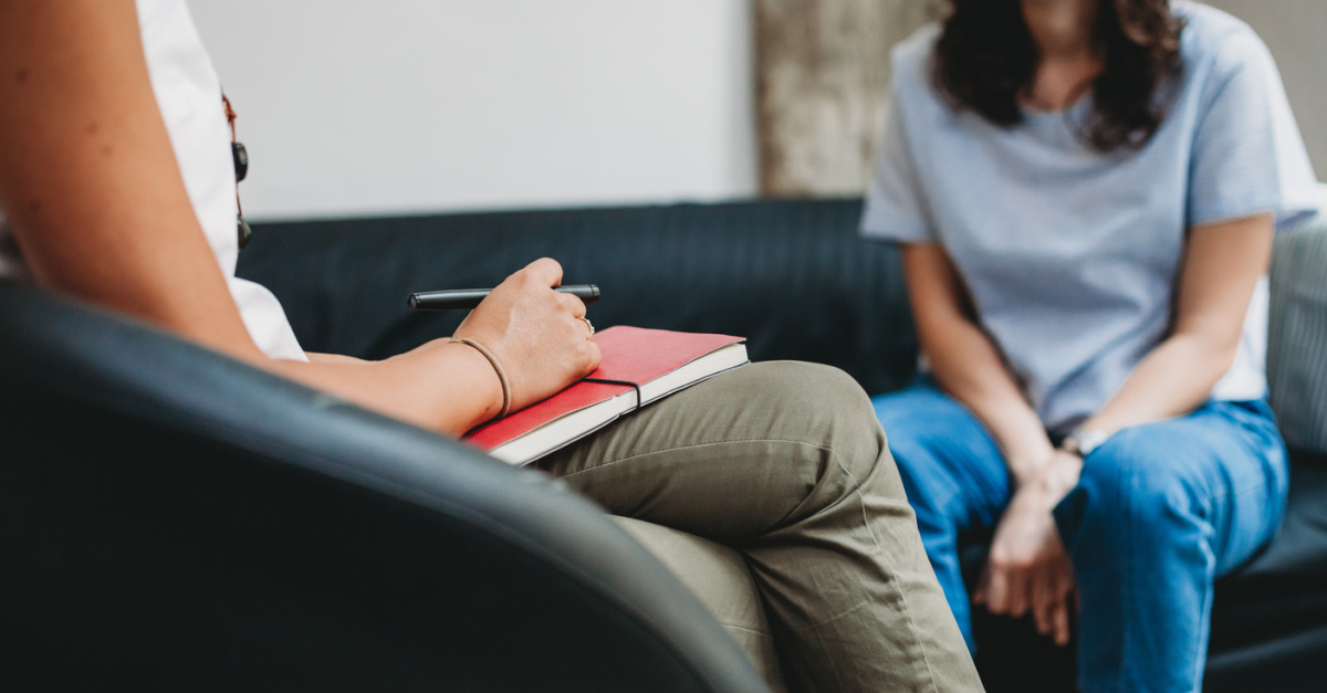 Two woman engaging in talk therapy, talk therapy and a Christian worldview