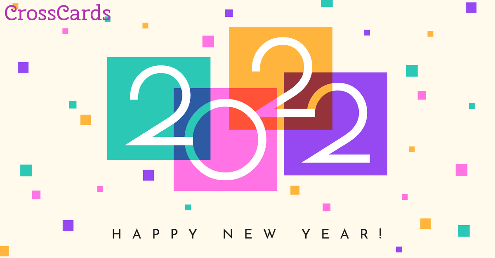 Happy New Year 2022 ecard, online card