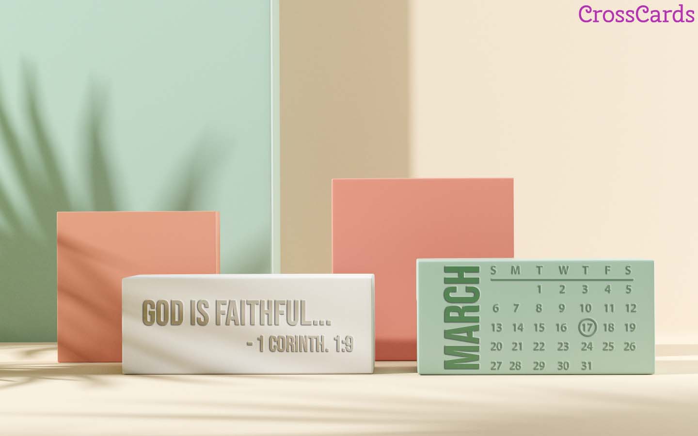 March 2022 Desktop Calendar March 2022 - God Is Faithful Desktop Calendar- Free March Wallpaper