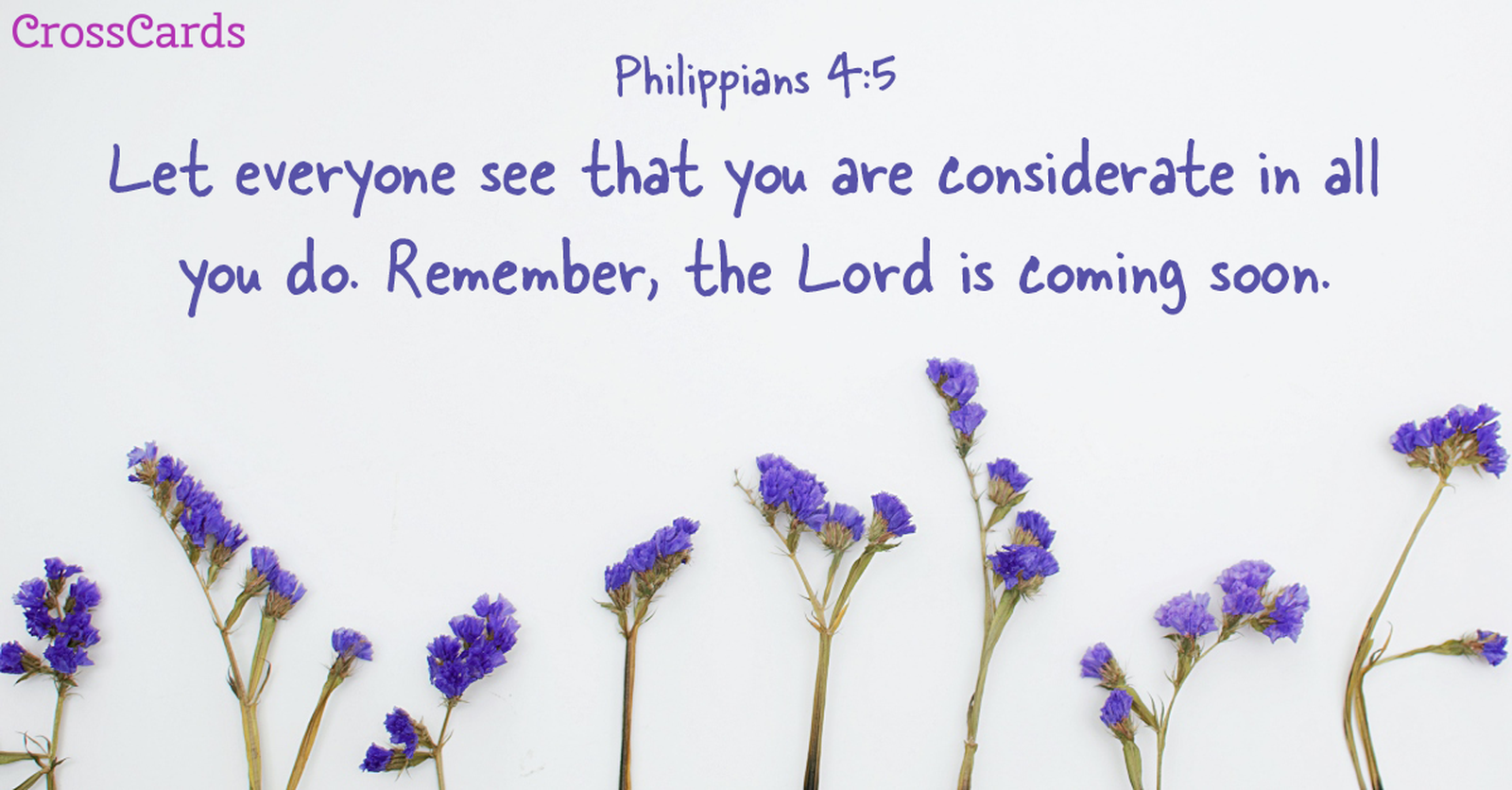 Philippians 4:5 Scripture ecard, online card
