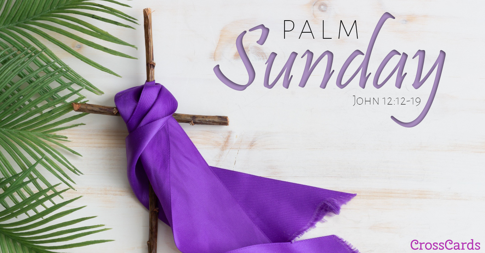 Palm Sunday Cross ecard, online card