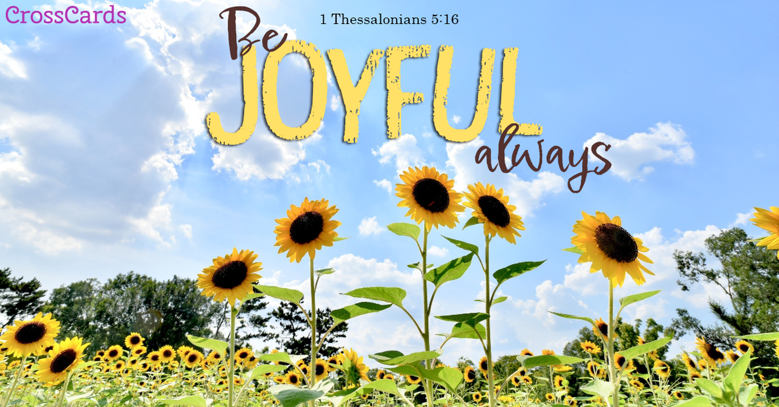 Be Joyful Always - 1 Thessalonians ecard, online card