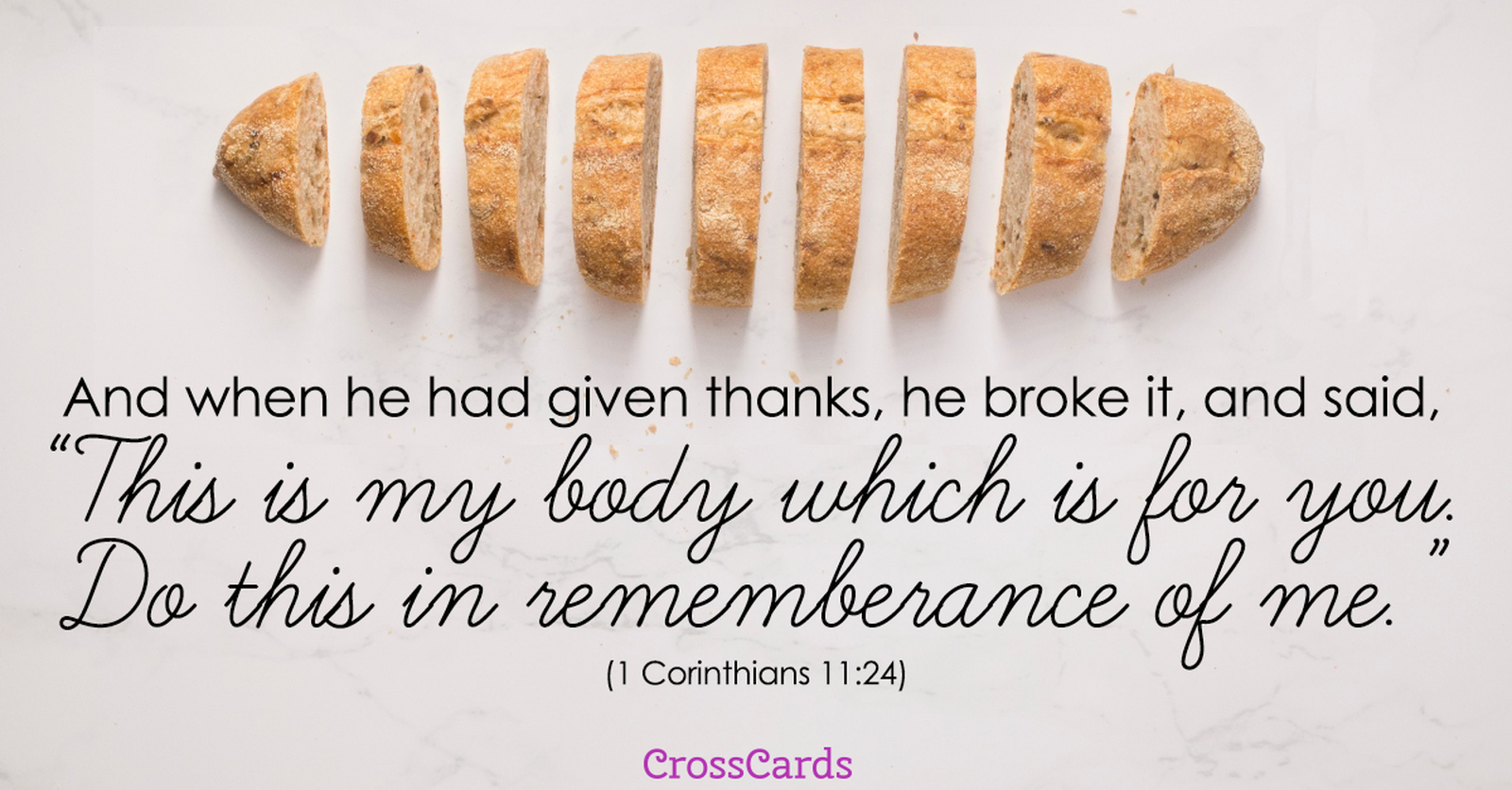 1 Corinthians 11:24 ecard, online card