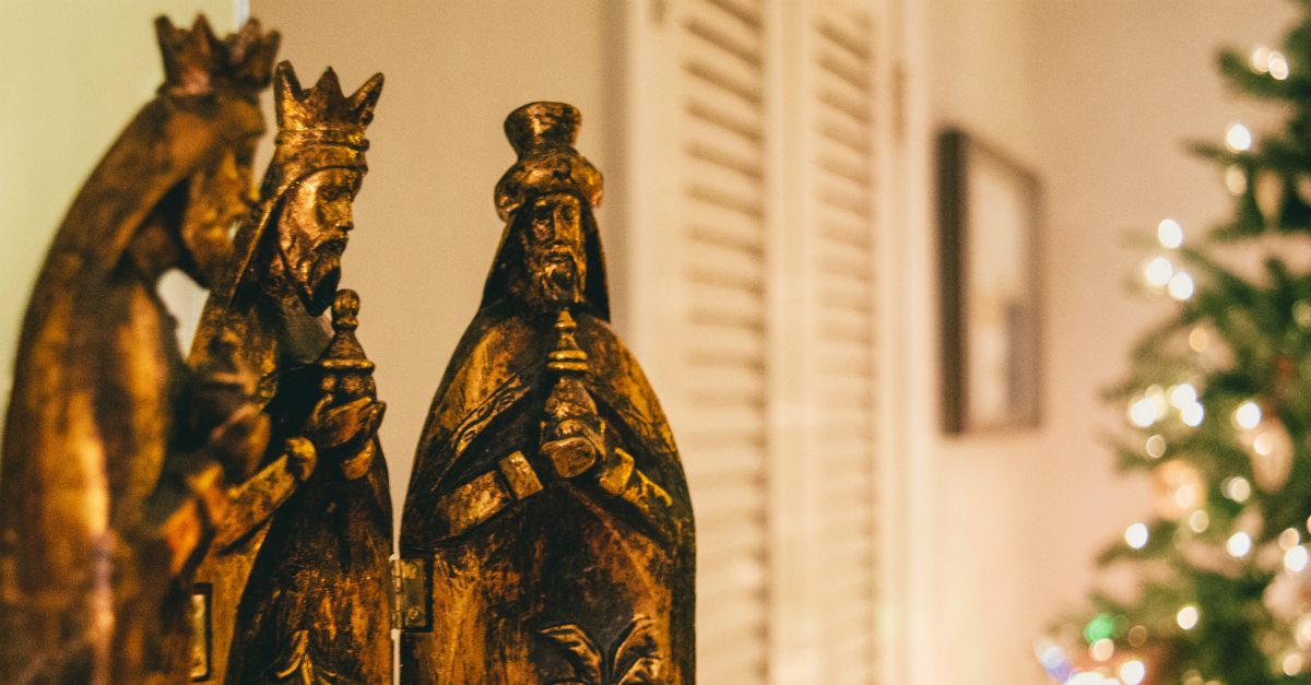 Frankincense and Myrrh Christmas Ornament Gold