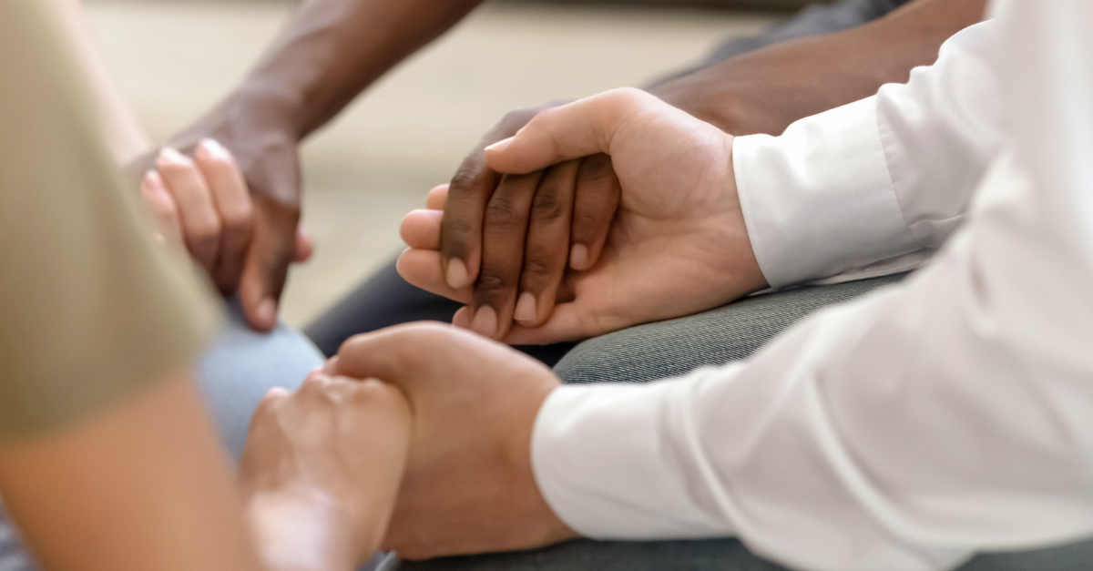 images of joining hands for prayer