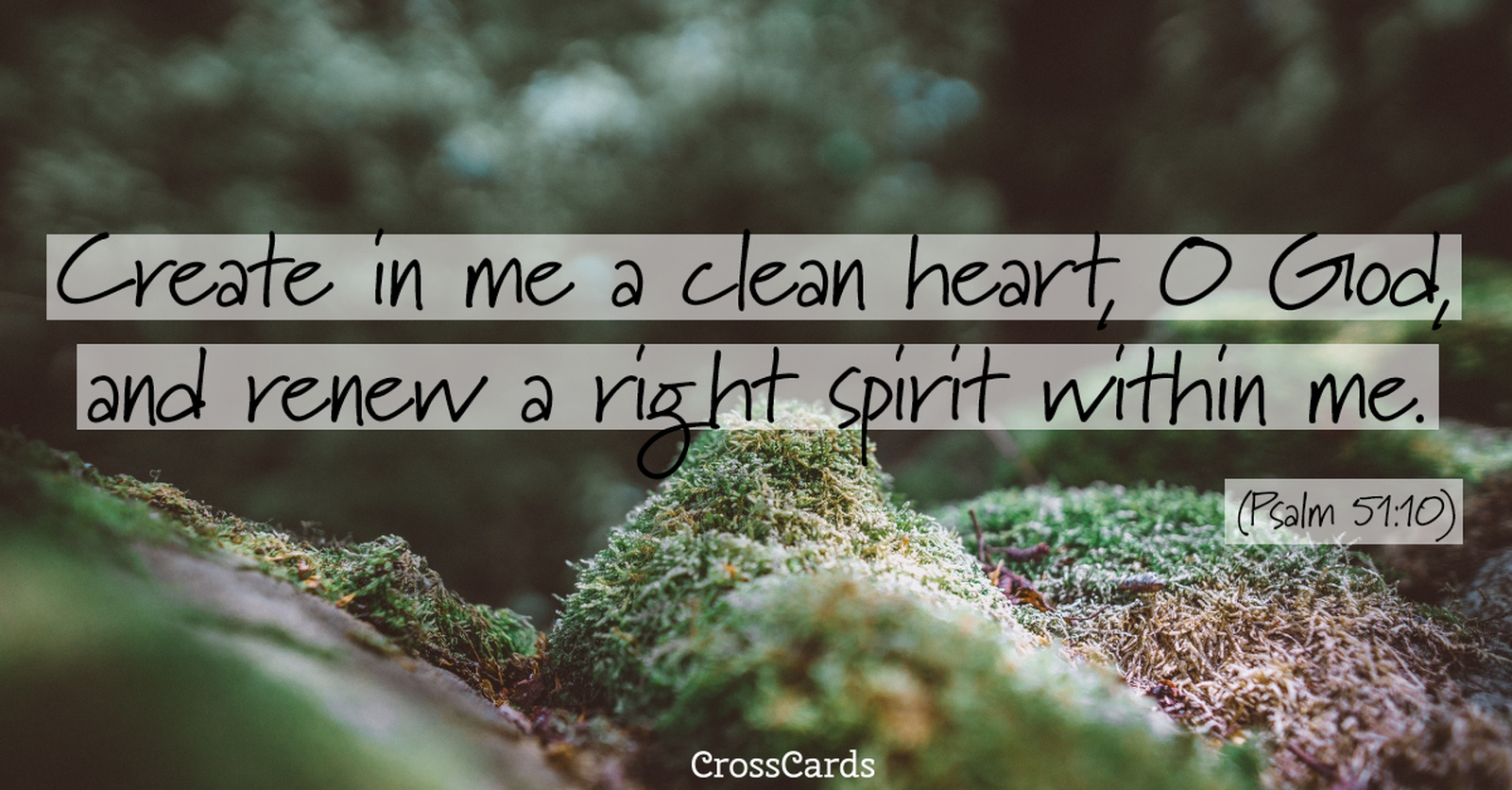 Psalm 51:10 ecard, online card