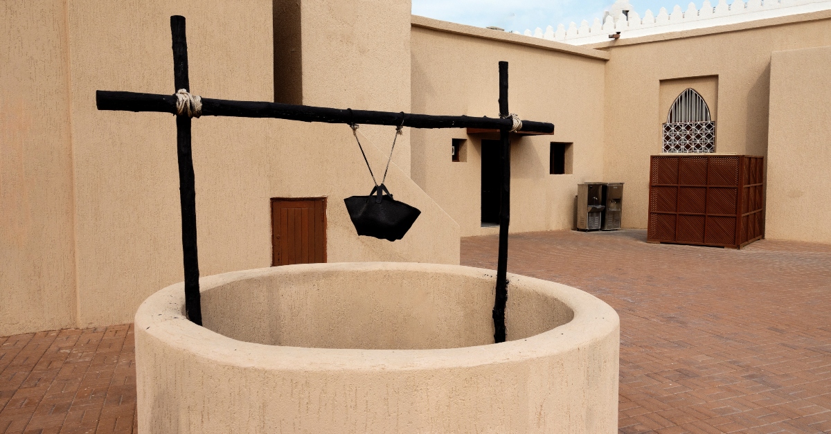 ancient middle eastern well symbolizing the biblical woman at the well