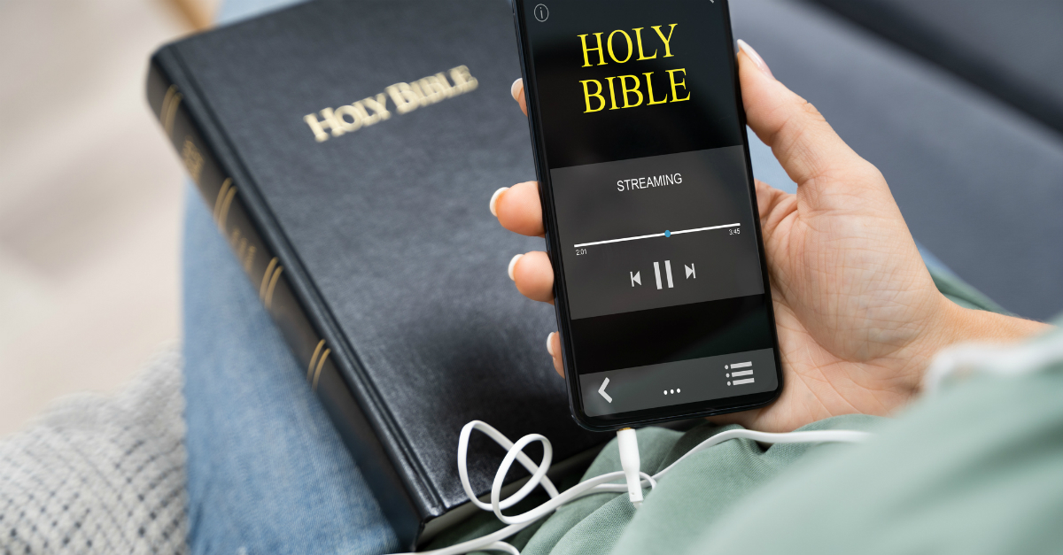 Streaming the Bible on a smartphone