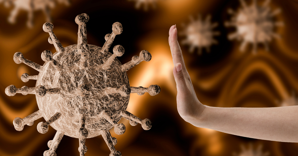 8 Positive Updates Surrounding the Coronavirus Pandemic 9195-woman-hand-stopping-large-graphic-of-coronavi
