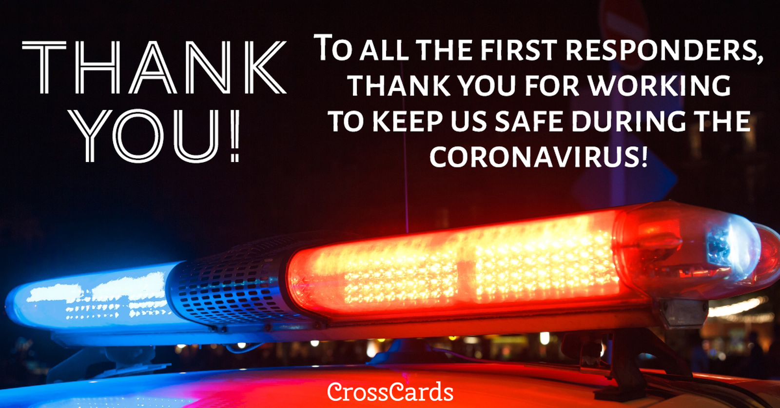 Thank You First Responders! ecard, online card