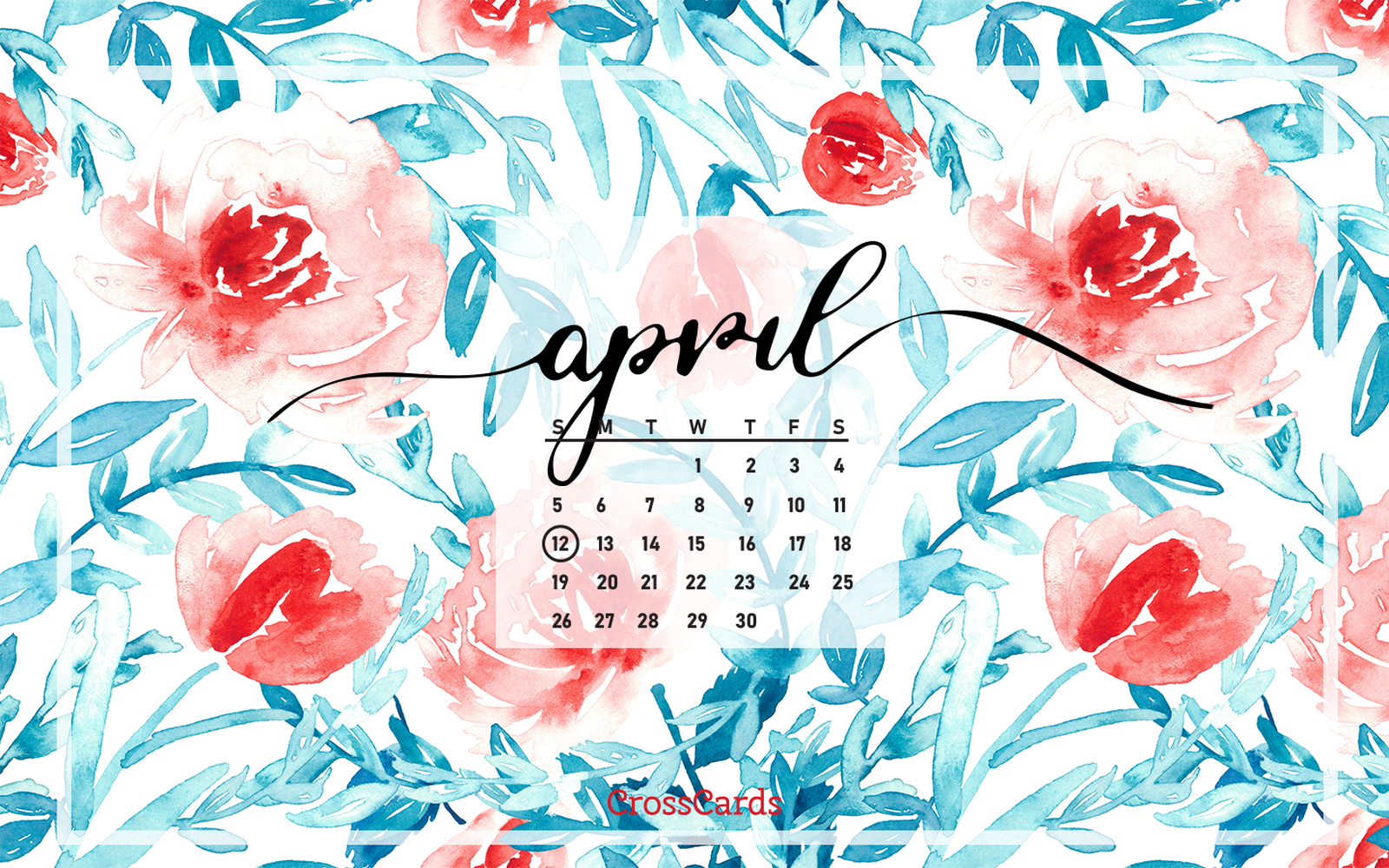 april desktop calendar wallpaper