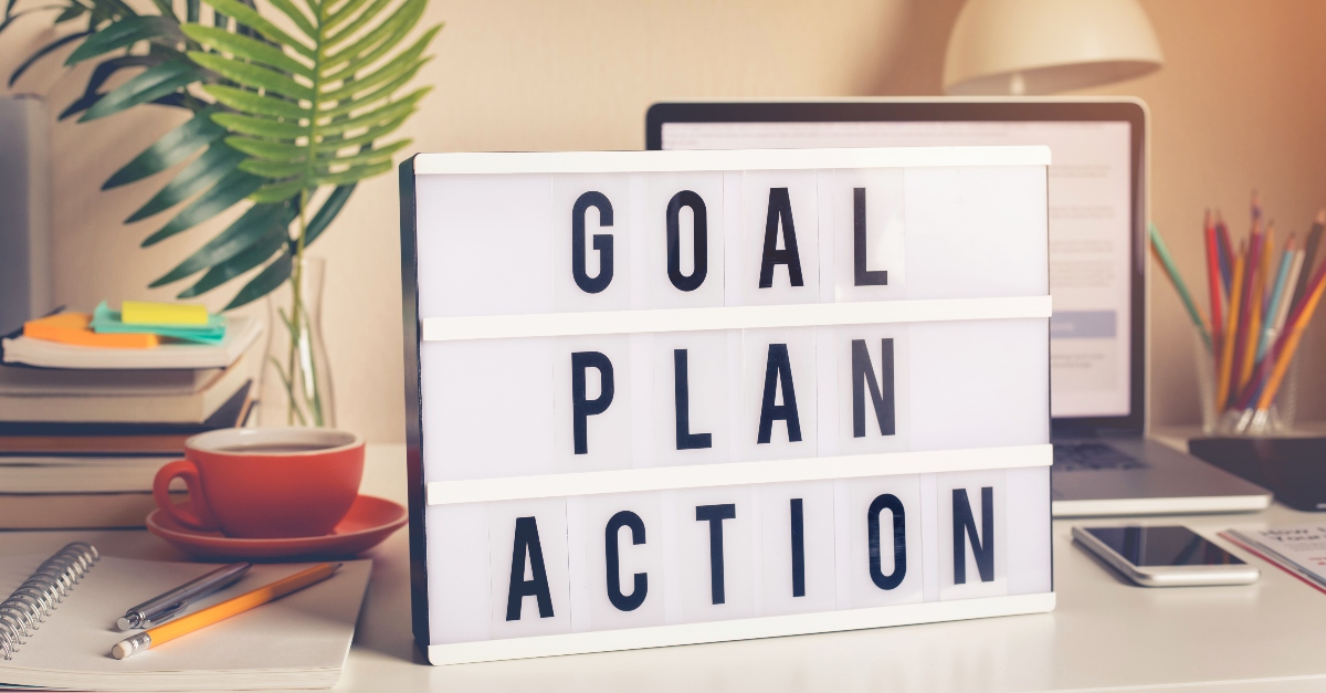 Goal Plan Action sign