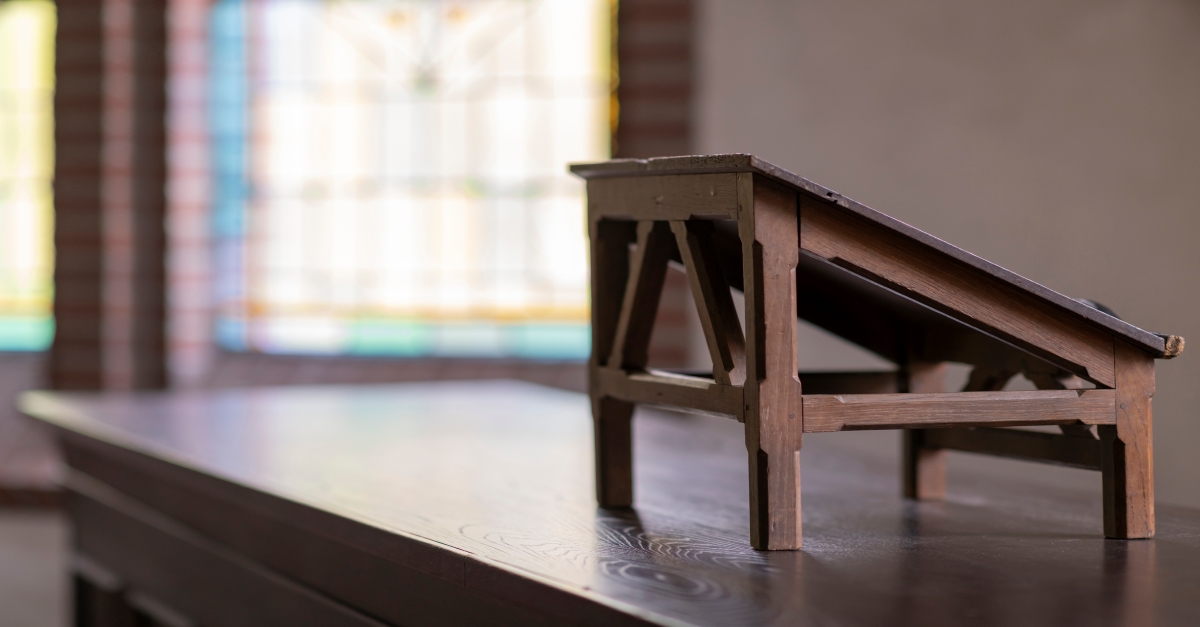 wooden lectern, david jeremiah key teaching themes