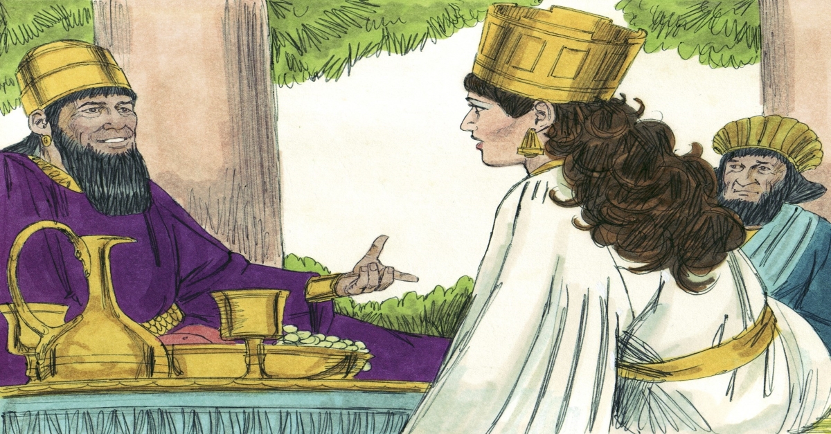 Esther meeting King Xerxes
