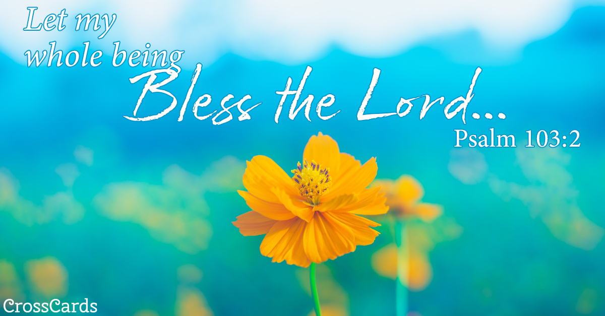 Psalm 103:2 - Praise the Lord ecard, online card