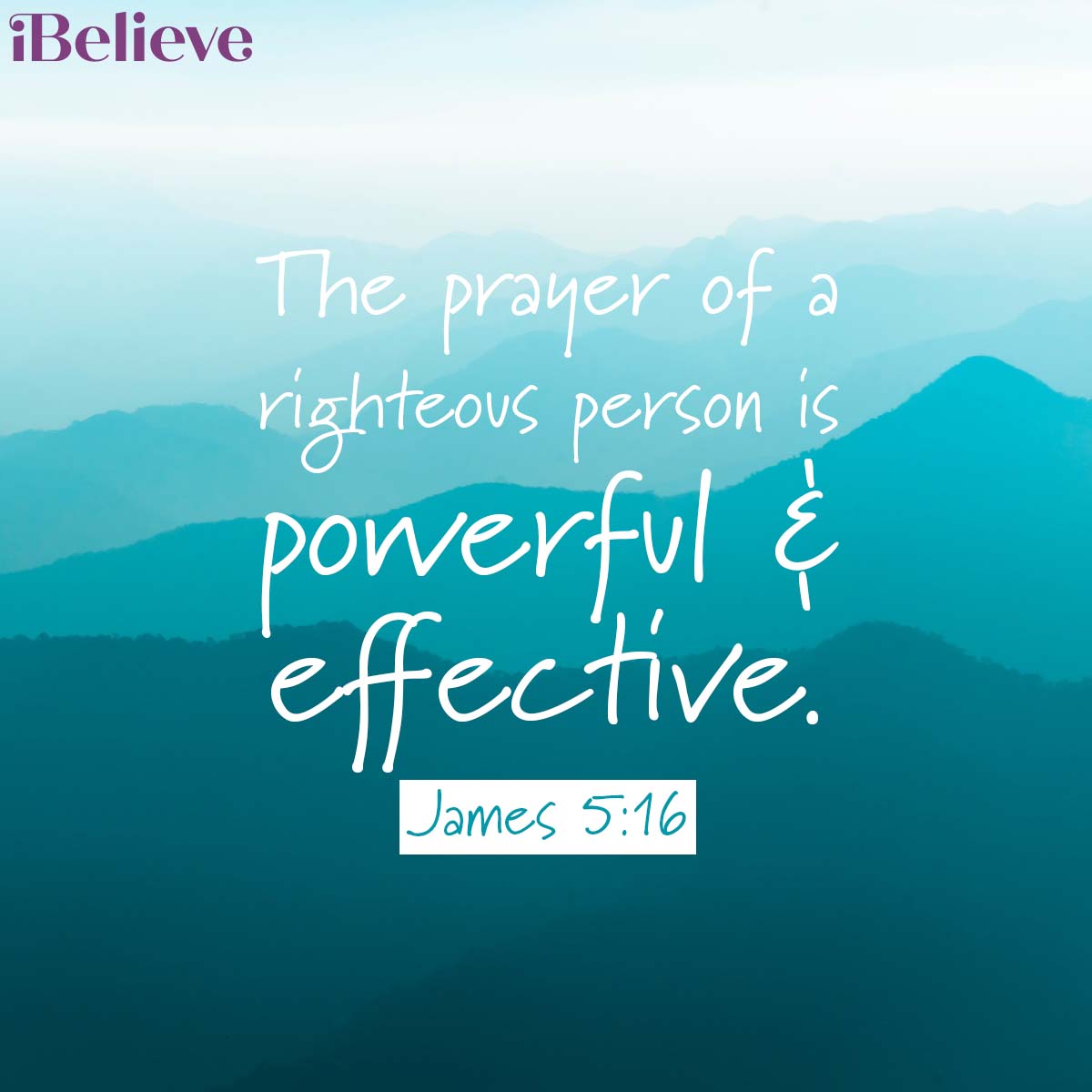 James 5:16, inspirational image
