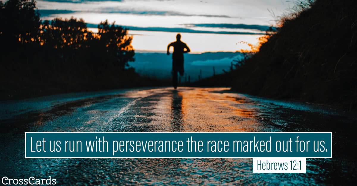 Hebrews 12:1 - Run with Endurance ecard, online card