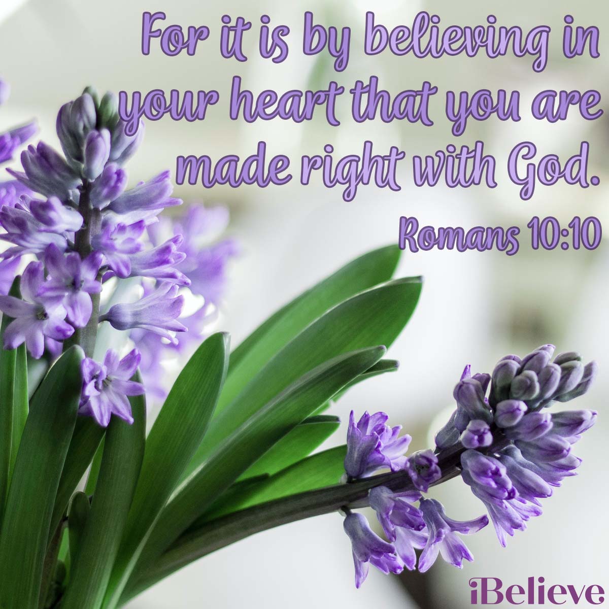 Rom. 10:10, inspirational image