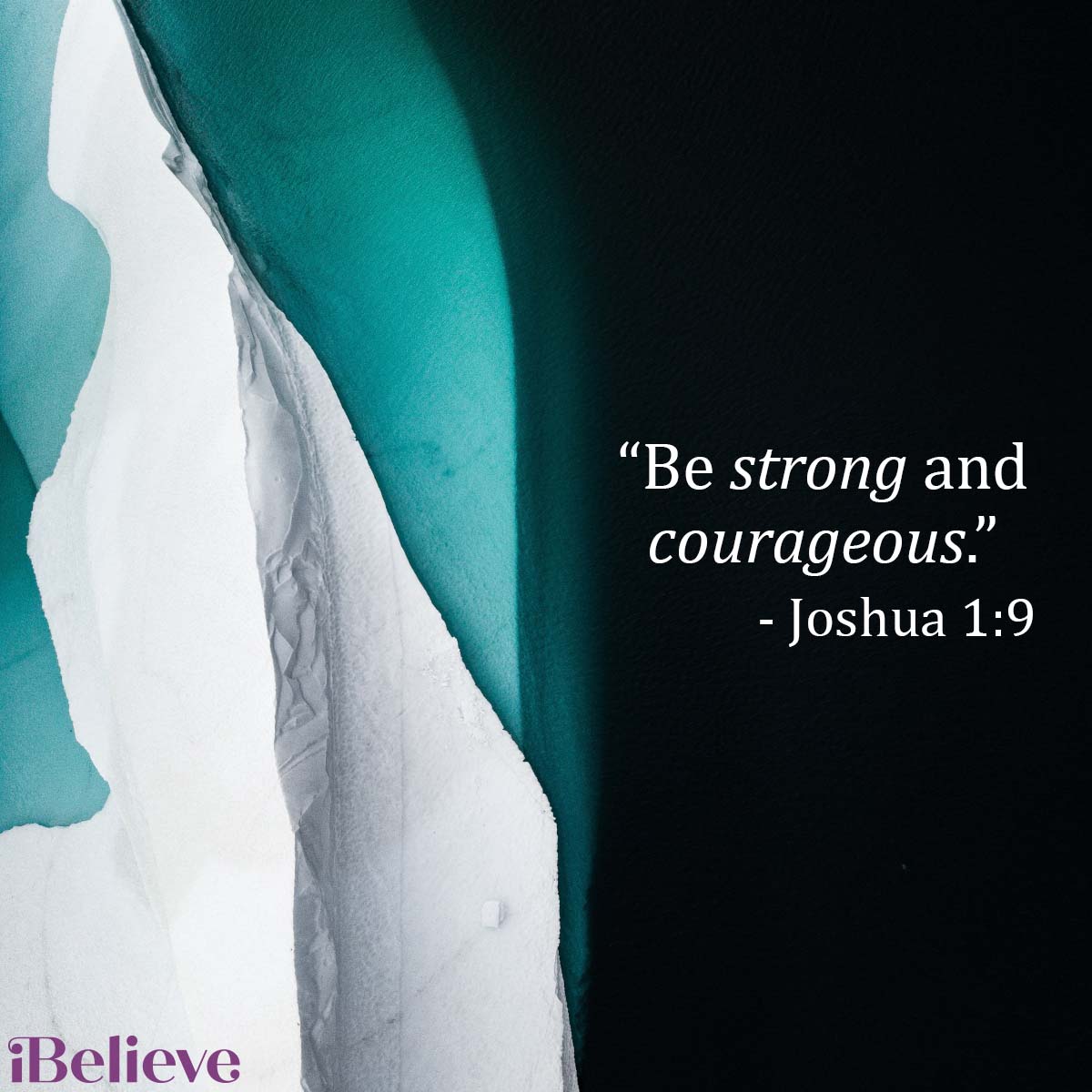 Joshua 1:9, inspirational image