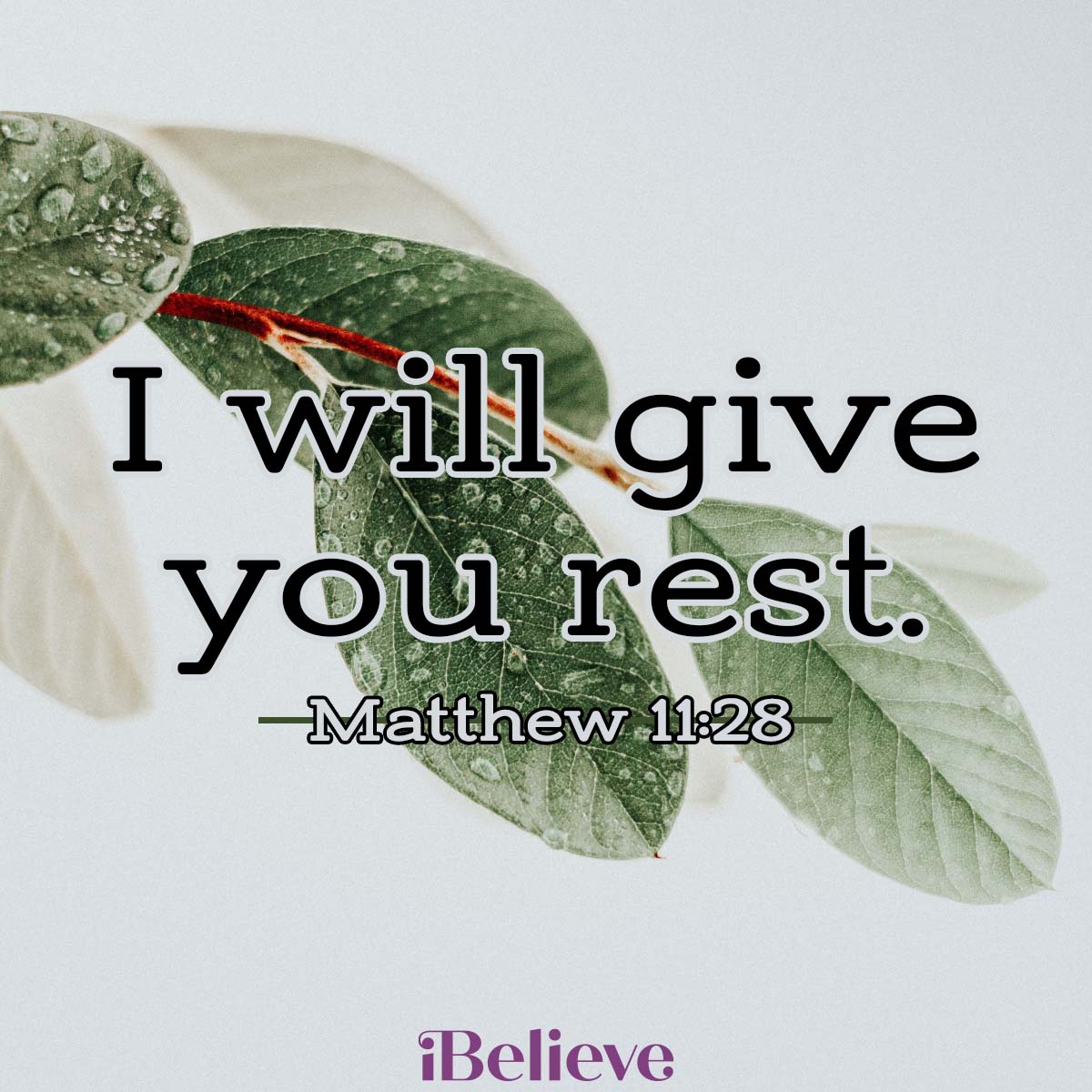 Matthew 11:28, inspirational image