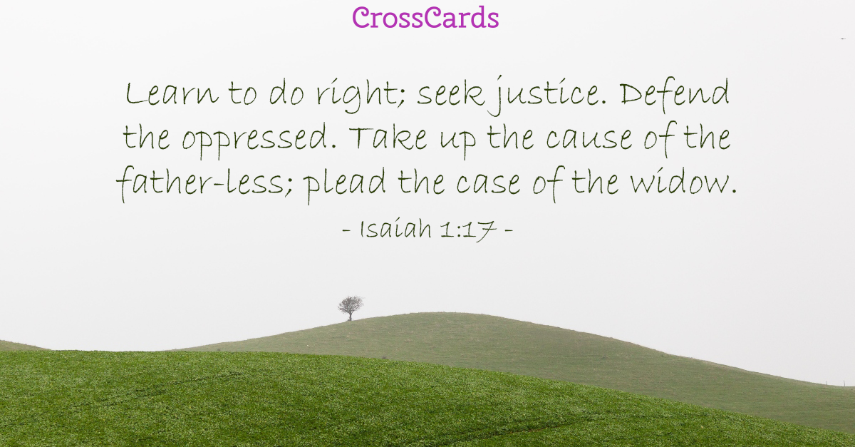 Isaiah 1:17 ecard, online card