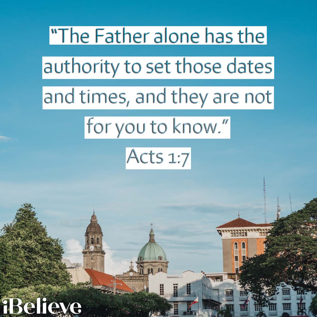 Acts 1:7, inspirational image