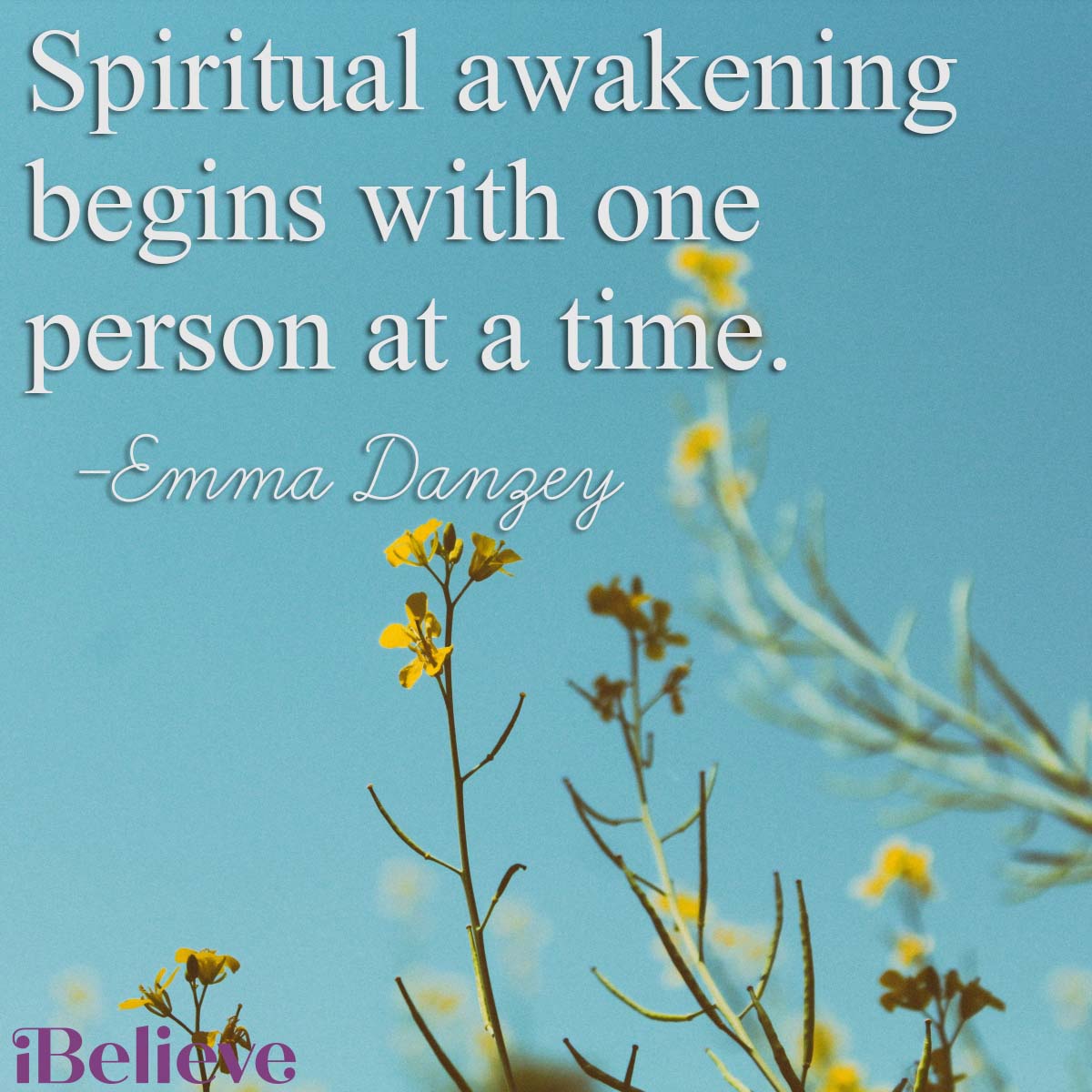 spiritual awakening begins with one person at a time