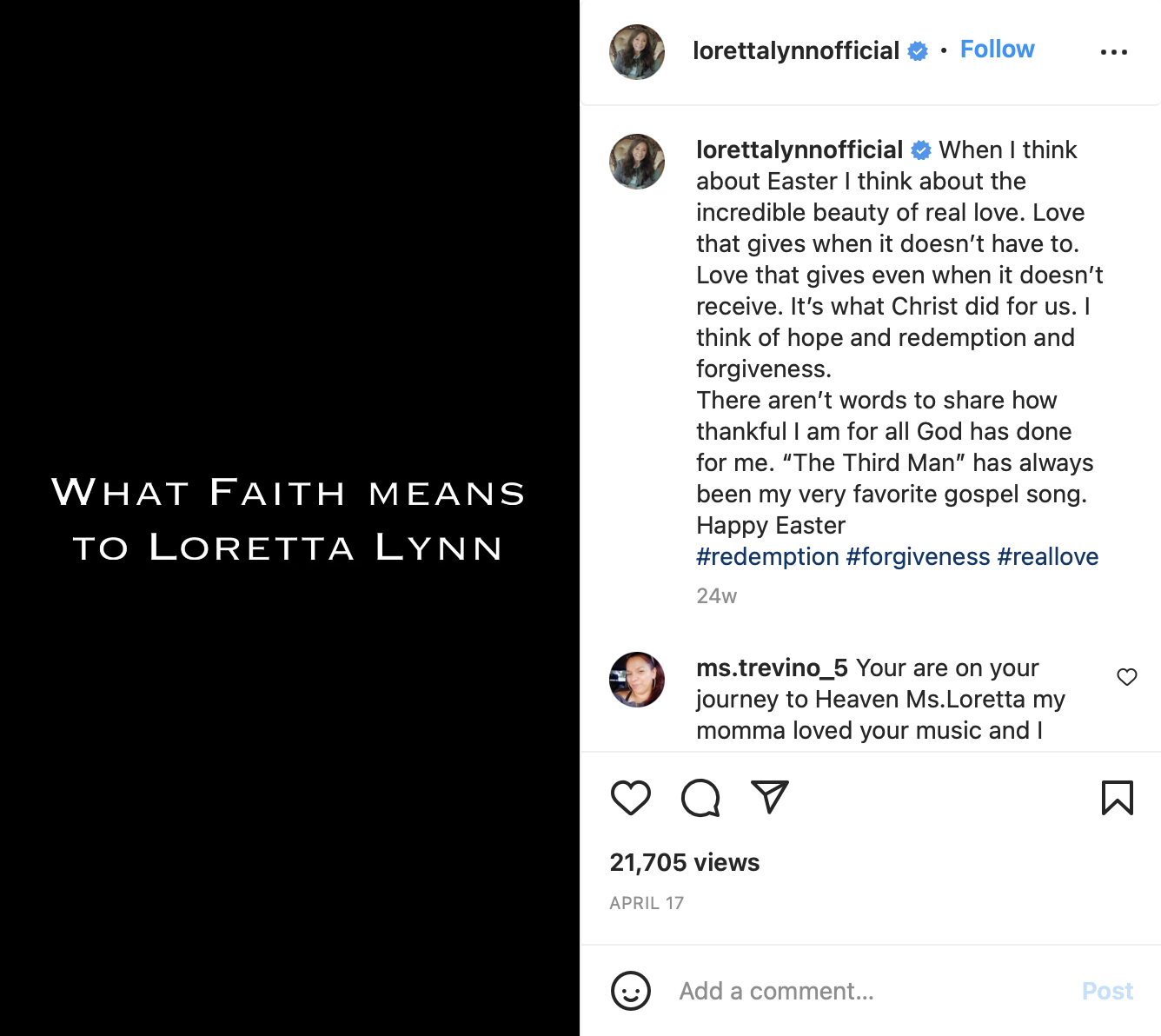 Loretta Lynn on Faith