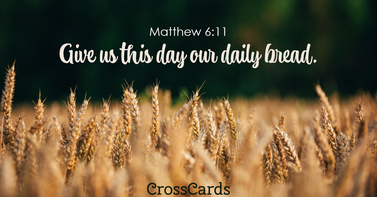Matthew 6:11 ecard, online card