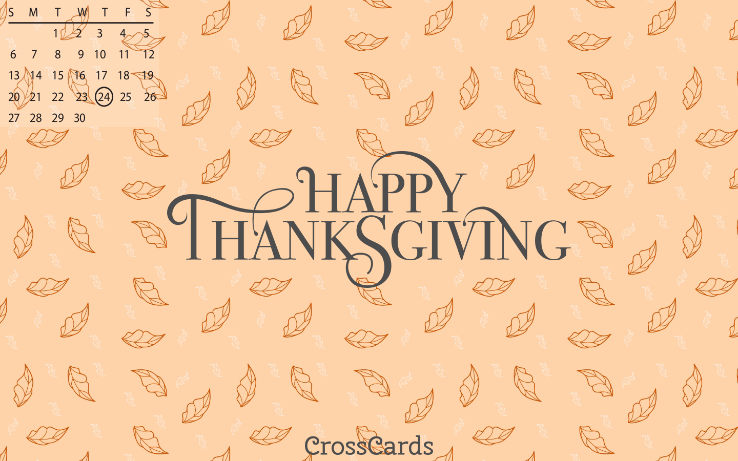 November 2022 - Happy Thanksgiving! Desktop Calendar- Free November  Wallpaper