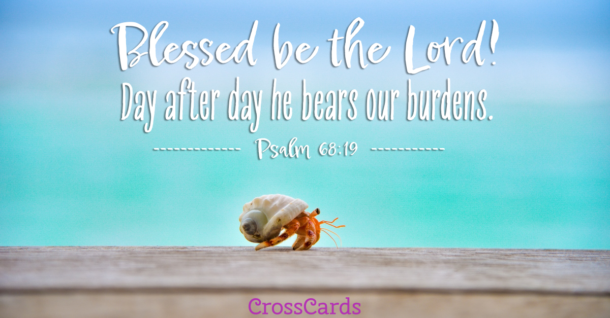 Psalm 68:19 ecard, online card