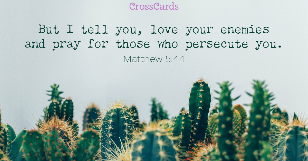 Matthew 5:44 - Pray for Those Who Persecute You ecard, online card