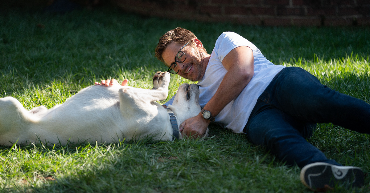 Rob Lowe and his sons dog