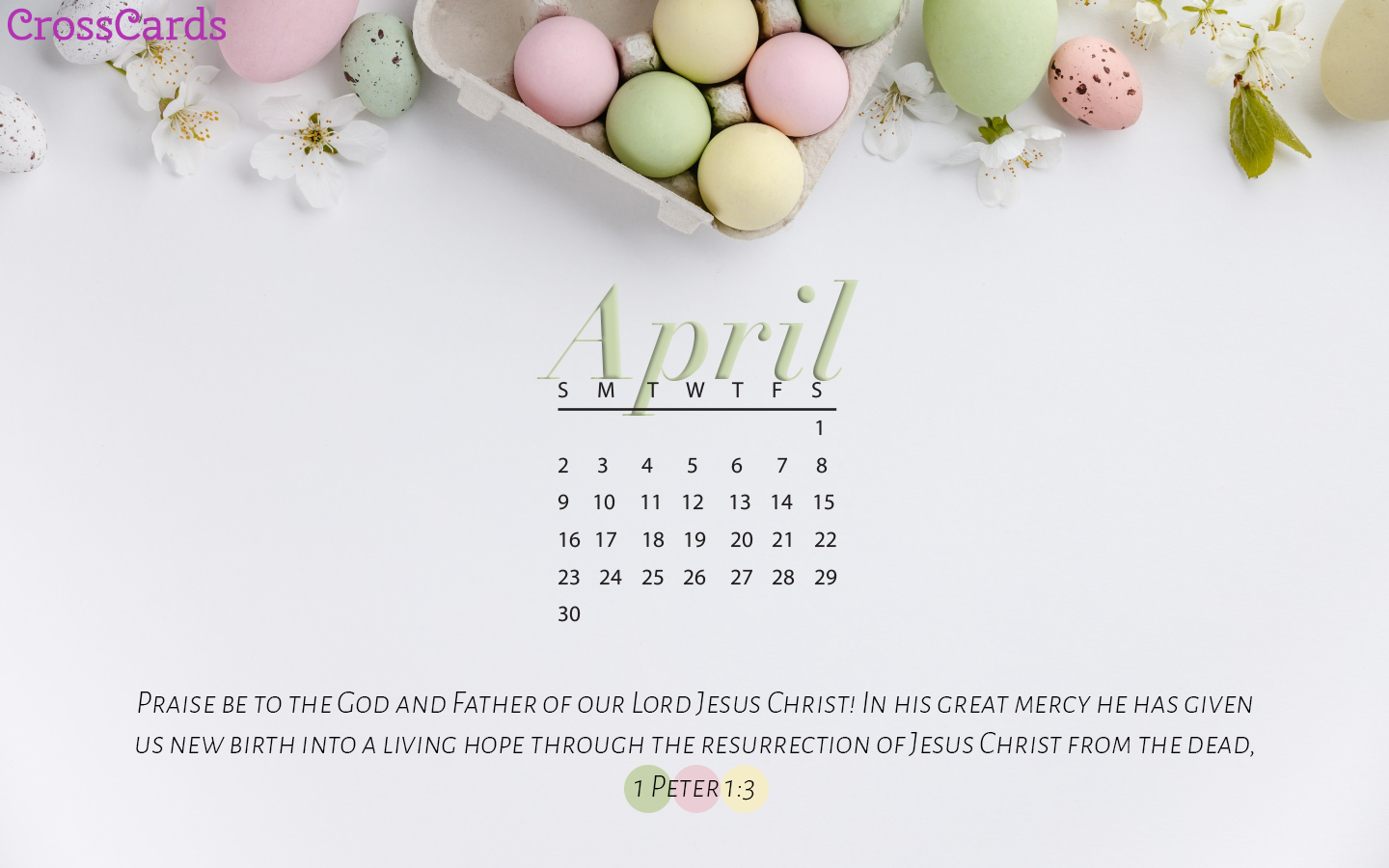 April 2023 - Easter Eggs mobile phone wallpaper